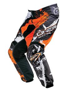 Dziecice spodnie na enduro O'neal Shocker - Black/Orange - 2836030008