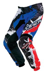 Dziecice spodnie na enduro O'neal Shocker - Black/Red/Blue - 2836030009