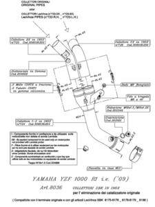 Kolektor niewymagajcy katalizatora LeoVince do YAMAHY YZF R1 1000 i.e. [09-14] - 2838079464