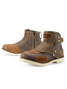 Mskie buty motocyklowe ICON EL BAJO - oiled brown - 2838700572