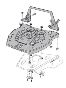 Pyta montaowa na Alu-Rack SW-MOTECH pod kufer centralny HEPCO & BECKER - 2839015688