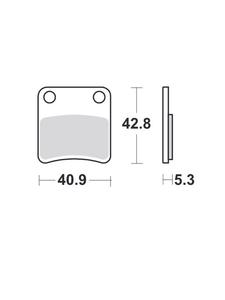 Klocki hamulcowe SBS 879 HF - 2840692849