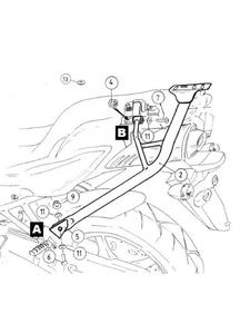 Stela centralny ALU-RACK Hepco&Becker Yamaha FZ6 / Fazer [03-06] - 2841548708