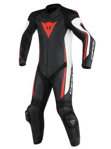 Kombinezon jednoczciowy Dainese ASSEN wersja perforowana - black/white/red-fluo - 2841980567