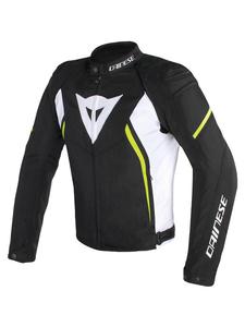 Kurtka tekstylna Dainese AVRO D2 TEX - black/white/yellow-fluo - 2843801091