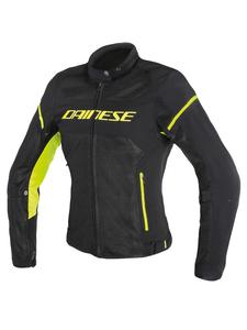 Kurtka tekstylna Dainese AIR FRAME D1 LADY TEX - black/black/yellow-fluo