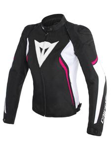 Kurtka tekstylna Dainese AVRO D2 LADY TEX - black/white/fuxia - 2843801108