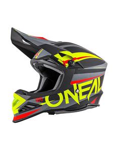 Kask motocross O'neal Seria 8 AGGRESSOR - Black/Hi-Viz