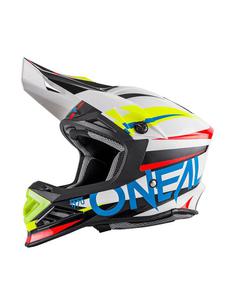 Kask motocross O'neal Seria 8 AGGRESSOR - WHITE/BLUE - 2845171208