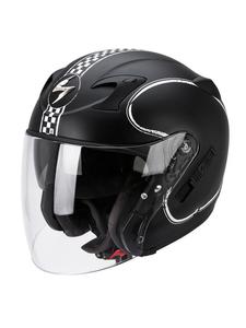 Kask otwarty Scorpion EXO-220 BIXBY Black Matt - White - 2846118479