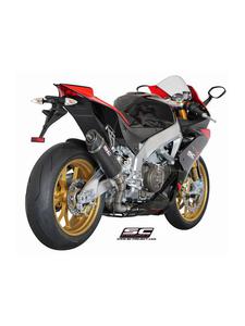 Tumik SLIP-ON MATT CARBON OVAL SC-Project do Aprilia RSV4 FACTORY /R/ APRC 09-14 - 2846435260