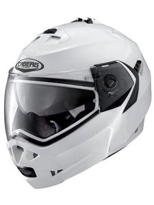 Szczkowy kask motocyklowy CABERG DUKE II - White Metalic