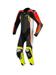 Motocyklowy Kombinezon Jednoczciowy Alpinestars GP TECH V2 TECH AIR COMPATIBLE - czarny/biay/czerwony fluo/ zty fluo - 2847208902