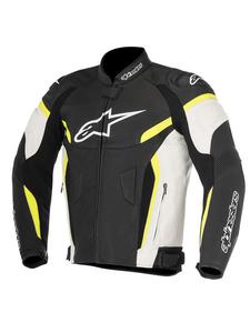 Motocyklowa Kurtka skrzana Alpinestars GP PLUS R V2 AIRFLOW - czarny/biay/ty fluo - 2858362961