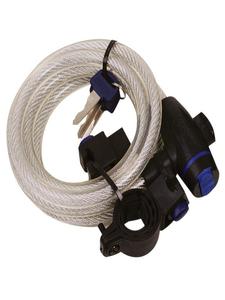 OXFORD LINKA CABLE LOCK Z ZAMKNICIEM DUGO 1.8M X 12MM KOLOR PRZEROCZYSTY BS