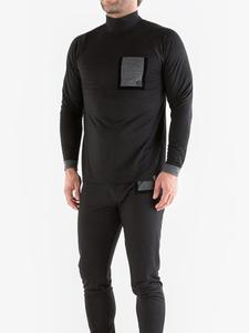 Mska koszulka sportowa Knox Joseph Turtle Neck Base Layer [CZARNY/SZARY] - 2850803896