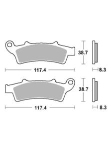 Klocki hamulcowe [przd] SBS 159 MS - 2853194142