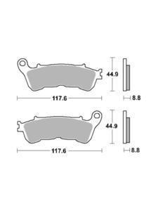 Klocki hamulcowe [przd] SBS 192 MS - 2853194150