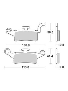 Klocki hamulcowe [przód] SBS 208 CT