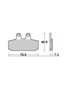 Klocki hamulcowe [przd] SBS 108 CT - 2853194211