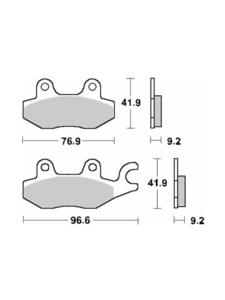 Klocki hamulcowe [przd/ty] SBS 119 CT - 2853194213