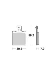 Klocki hamulcowe [ty] SBS 519 HF - 2853194215