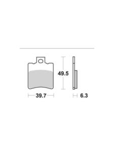 Klocki hamulcowe [przd] SBS 123 HF - 2853194216