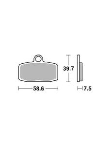 KLOCKI HAMULCOWE SBS 885 RSI - 2853669090