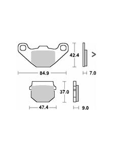 KLOCKI HAMULCOWE SBS 544 SI - 2853831453