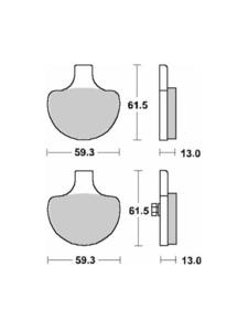 KLOCKI HAMULCOWE SBS 579 H.HF - 2853831481