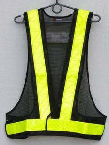 BIKETEC SAFE VEST KAMIZELKA SIATKOWA Z PASAMI ODBLASKOWYMI ZAPINANA NA RZEPY - 2855018656