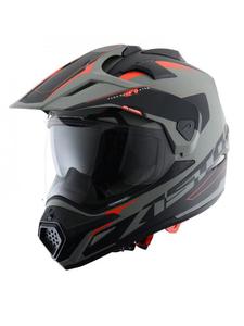 Kask ASTONE CROSS TOURER GR.ADVENTU [SZARY/CZARNY/POMARACZOWY MAT] - SZARY/CZARNY/POMARACZOWY MAT - 2855881679