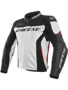 Kurtka skrzana Dainese RACING 3 - White/ Black/ Red - 2856760351