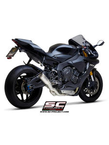 Ukad wydechowy DE-CAT z tumikiem CR-T (siatk tytanow na wylocie tumika) SC-Project do Yamaha YZF R1 / R1M [15-17] - 2857594192