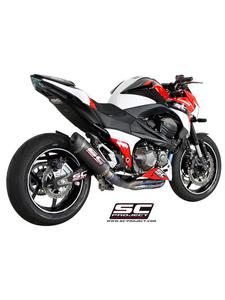 Peny ukad wydechowy 4-2-1 z tytanowymi kolektorami i owalnym tumikiem racing SC-Project do Kawasaki Z 800 [12-16] - 2857978403