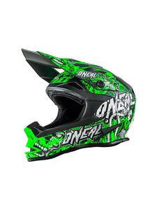 Kask motocross O'neal Seria 7 EVO MENACE - Neon Green - 2858209749