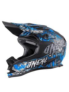 Kask motocross O'neal Seria 7 EVO MENACE - blue/white - 2858209753