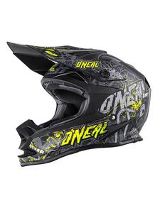 Kask motocross O'neal Seria 7 EVO MENACE - gray/hi-viz - 2858209755