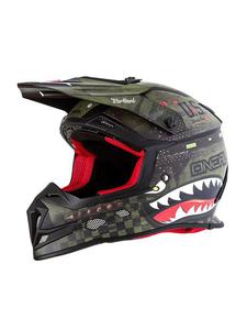 Kask Motocross O'neal Seria 5 BLOCKER - BLACK/GREEN - 2858209760