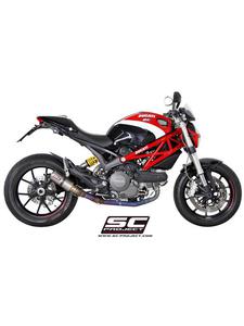 Peny ukad wydechowy 2-1 (kolektory tytanowe) z tumikiem CR-T slip-on SC-Project do Ducati MONSTER 796 [08-14] - 2858209868