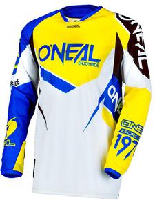 Bluza motocross O'neal Hardwear FLOW TRUE - Blue/yellow