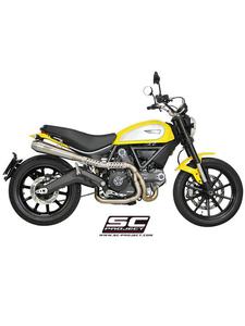 Peny ukad wydechowy 2-1 z Tumikiem stokowym (wysoka pozycja) Slip-on SC-Project do Ducati SCRAMBLER 800 [15-17] - 2858209947