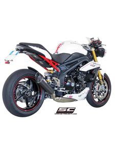 Tumik stokowy CARBON (niska pozycja) Slip-on SC-Project do Triumph SPEED TRIPLE 1050 [11-15] - 2858209966