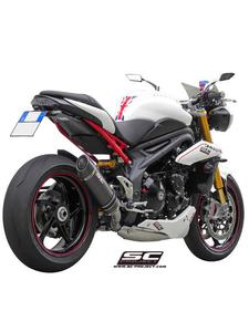 Tumik owalny (Niska pozycja) Slip-on SC-Project do Triumph SPEED TRIPLE 1050 [11-15] - 2858363035