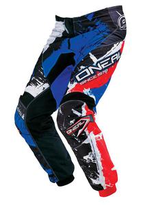 Spodnie motocross O'neal Element SHOCKER - Black/Red/Blue - 2858363061