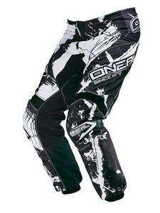 Spodnie motocross O'neal Element SHOCKER - Black/white - 2858363062