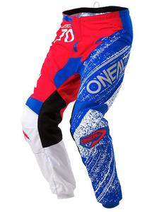 Spodnie motocross O'neal Element BURNOUT - red/white/blue - 2858363075