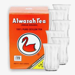 Herbata cejloska Alwazah 400g + 6 szklaneczek tulipankw - 2860793088