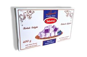 Lokum o smaku fiokowym w otoczce pudrowej, SEBAHAT, 400 g - 2868192456