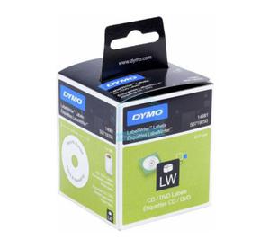 Dymo - Etykiety na pyty CD/DVD rednica 57 mm, biae - - 2828000346